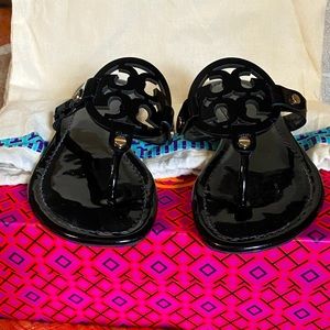 New Patent Leather Tory Burch Miller Sandals